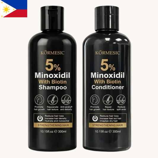 Kormesic - 5% Minoxidil Biotin Shampoo & Conditioner Set