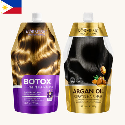 Kormesic - Argan Oil &  Botox Keratin Hair Mask Set (2x350g)