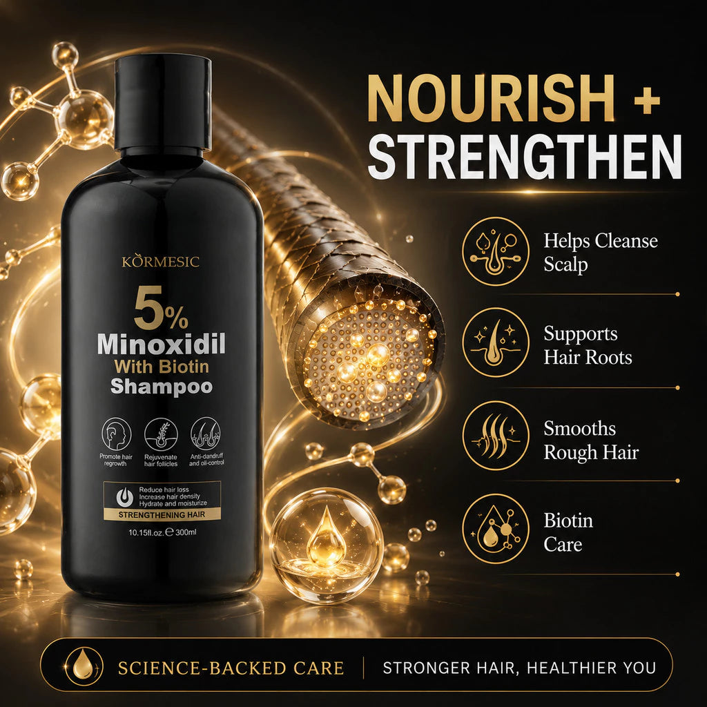 Kormesic - 5% Minoxidil Biotin Shampoo (300ml)