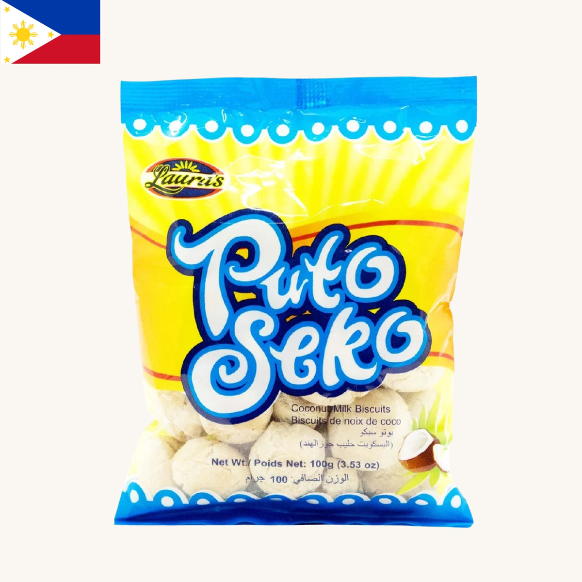 Lauras - Puto Seko Coconut Milk Biscuits (100g)