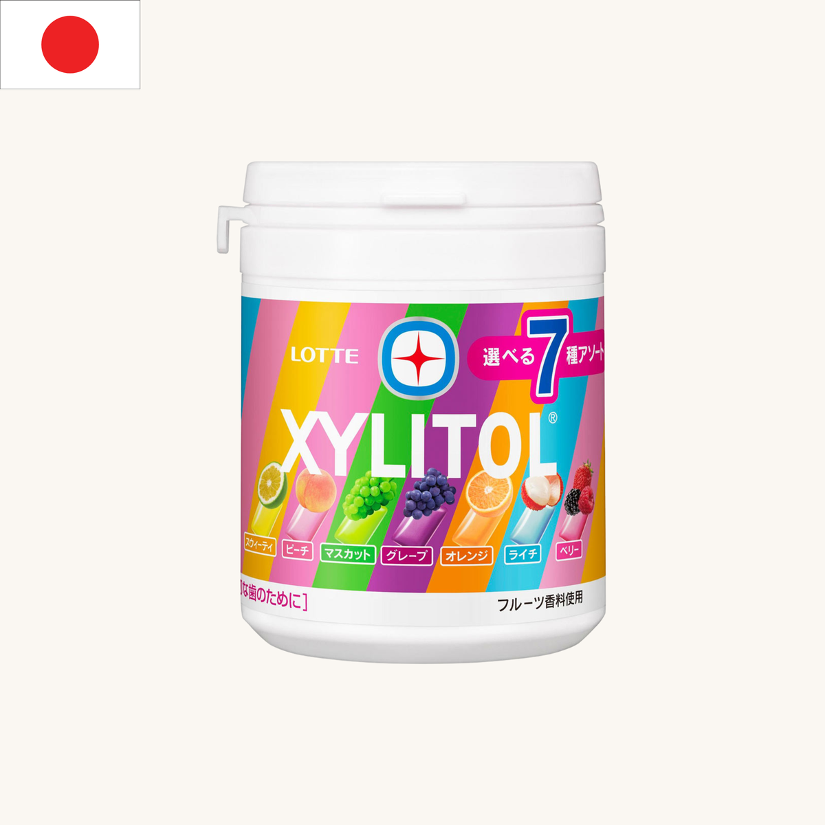 Lotte - Xylitol Gum 7-Flavor Assortment Bottle