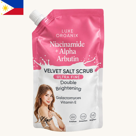Luxe Organix - Niacinamide + Alpha Arbutin Velvet Salt Scrub (300g)
