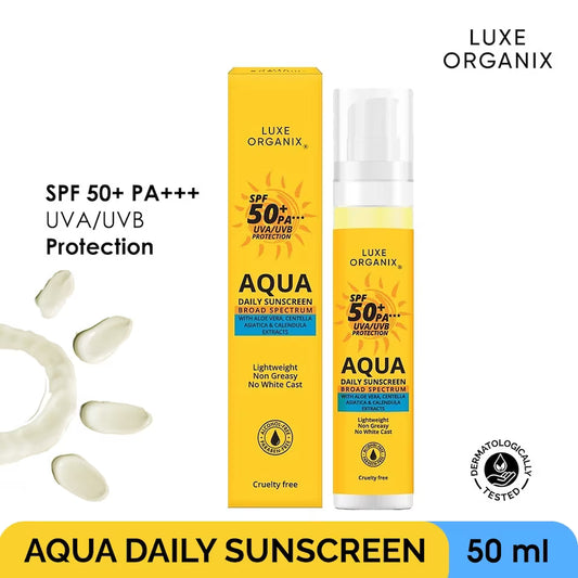 Luxe Organix - Aqua Daily Sunscreen SPF50 PA+++ (50ml)