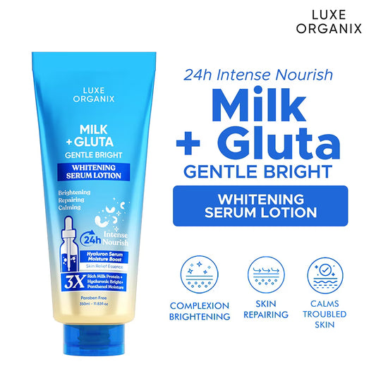 Luxe Organix - Milk + Gluta Whitening Serum Lotion (350ml)