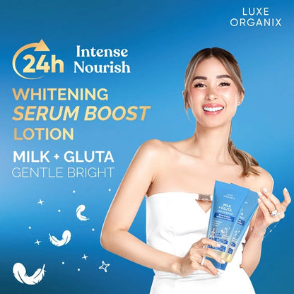 Luxe Organix - Milk + Gluta Whitening Serum Lotion (350ml)