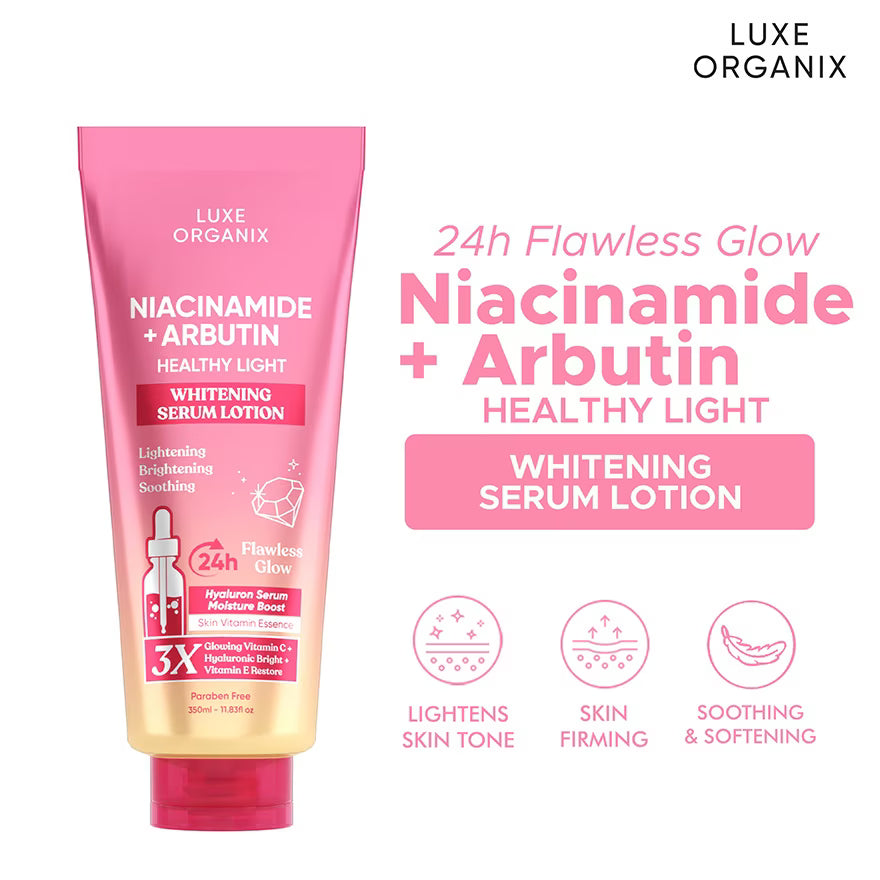 Luxe Organix - Niacinamide + Alpha Arbutin Whitening Serum Lotion (350ml)