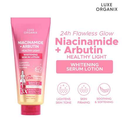 Luxe Organix - Niacinamide + Alpha Arbutin Whitening Serum Lotion (350ml)