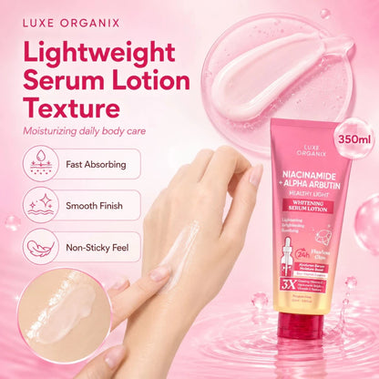Luxe Organix - Niacinamide + Alpha Arbutin Whitening Serum Lotion (350ml)