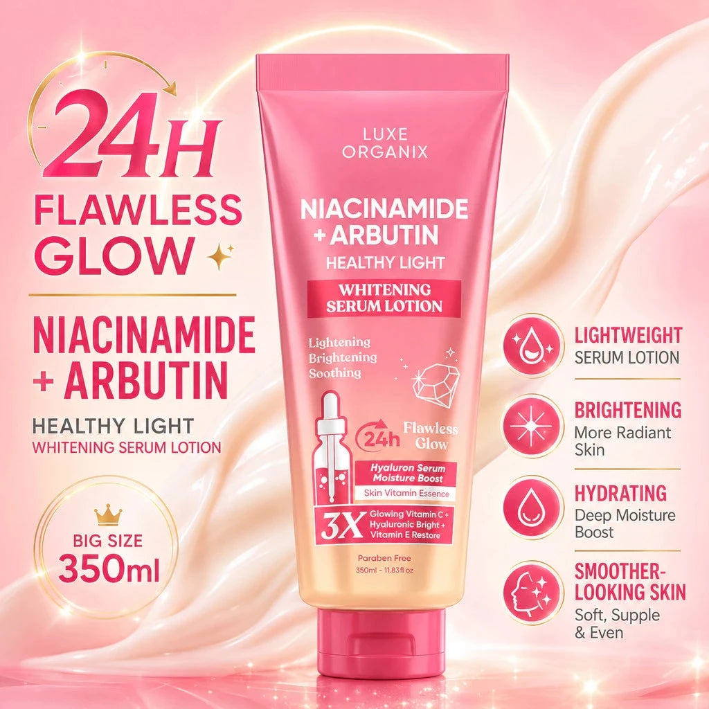 Luxe Organix - Niacinamide + Alpha Arbutin Whitening Serum Lotion (350ml)