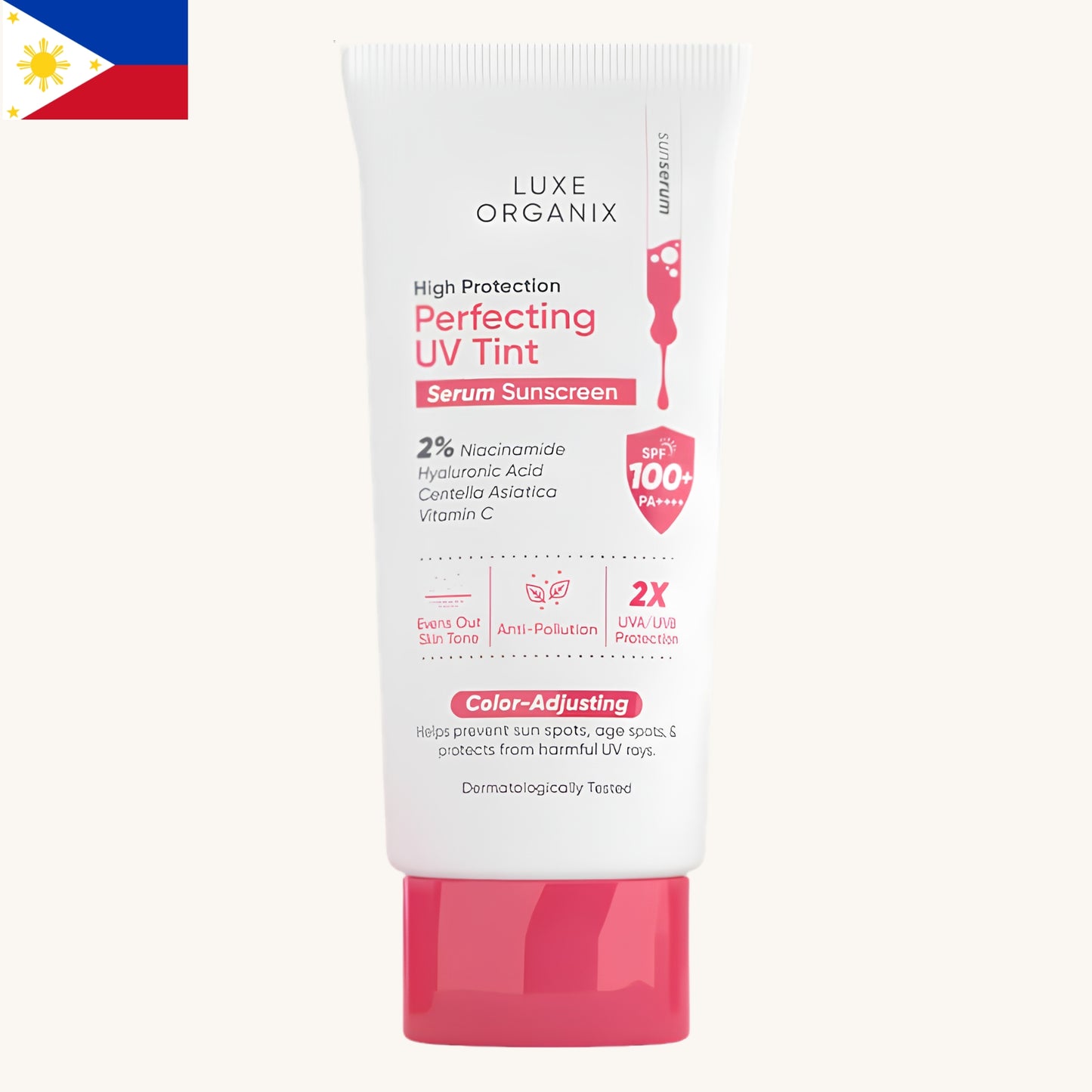 Luxe Organix - Perfecting UV Tint Serum Sunscreen SPF100+ PA ++++ (40g)