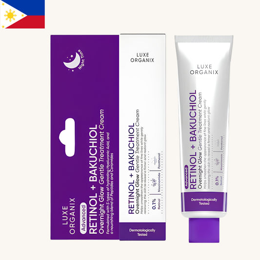 Luxe Organix - Retinol+ Bakuchiol Overnight Glow Gentle Treatment Cream (30g)