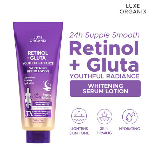 Luxe Organix - Retinol + Gluta Whitening Serum Lotion (350ml)