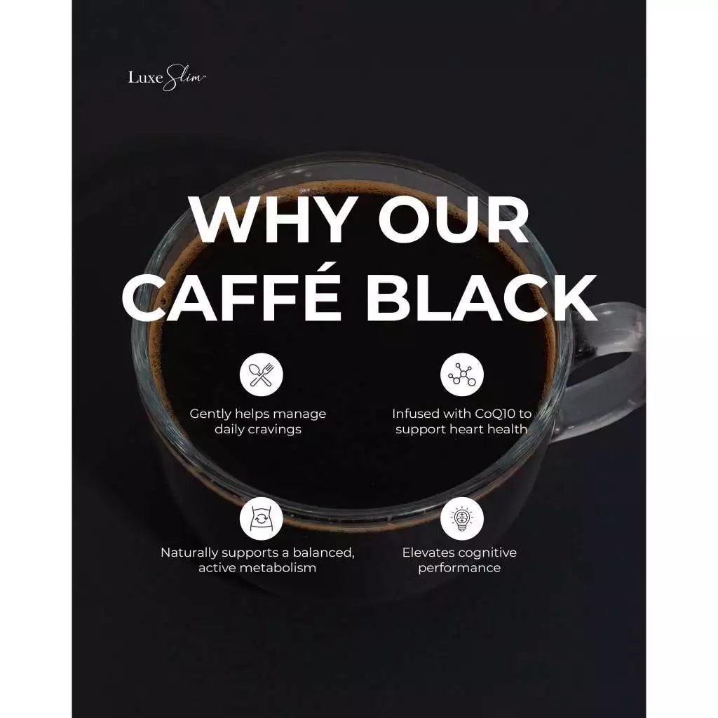 Luxe Slim - Caffe Black Herbal Coffee Drink Mix (8 x 21g) 168g