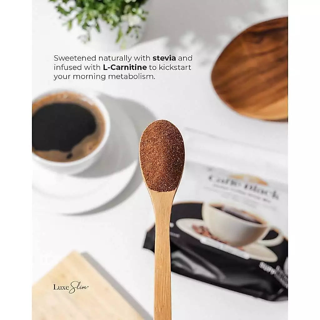 Luxe Slim - Caffe Black Herbal Coffee Drink Mix (8 x 21g) 168g
