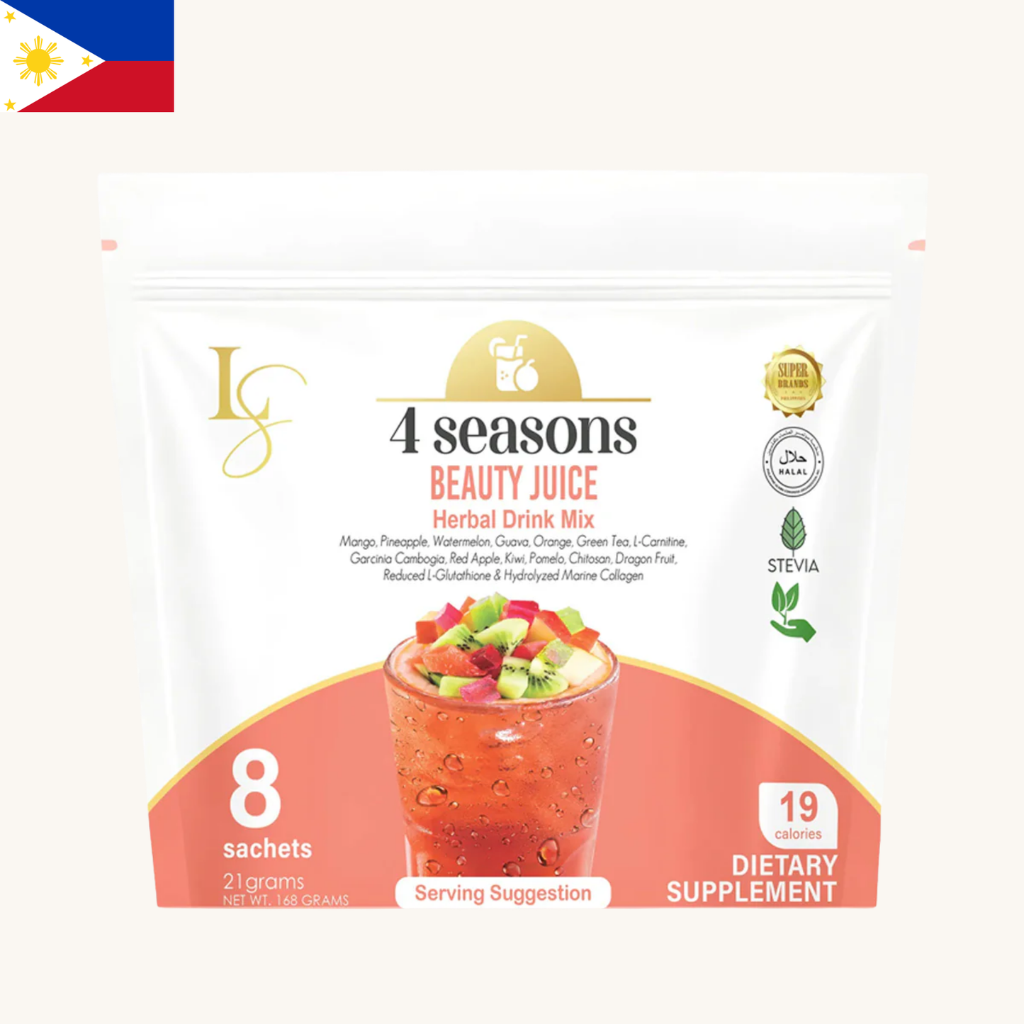 Luxe Slim -  Four Season Beauty Juice Herbal Drink Mix (8 x 21g) 168g