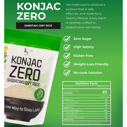 Luxe Slim - Konjac Zero Shirataki Dry Rice (80g)