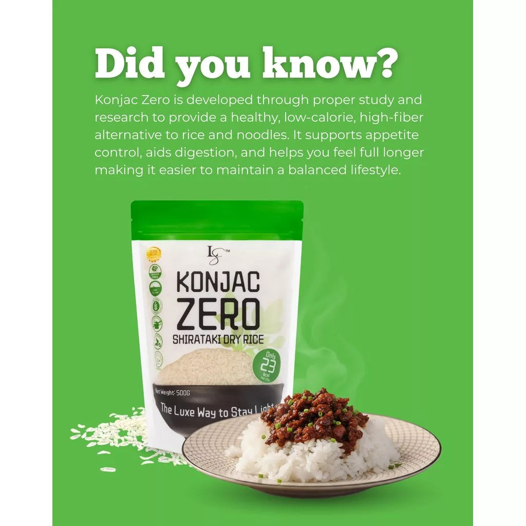 Luxe Slim - Konjac Zero Shirataki Dry Rice (80g)