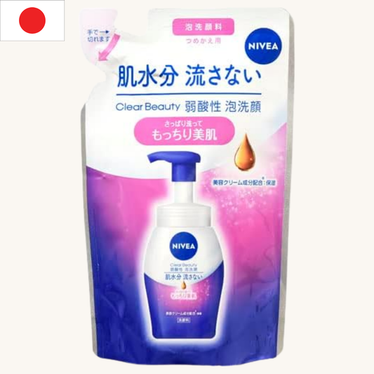 Nivea Japan - Clear Beauty Weak Acid Foam Face Wash Refill (130ml)