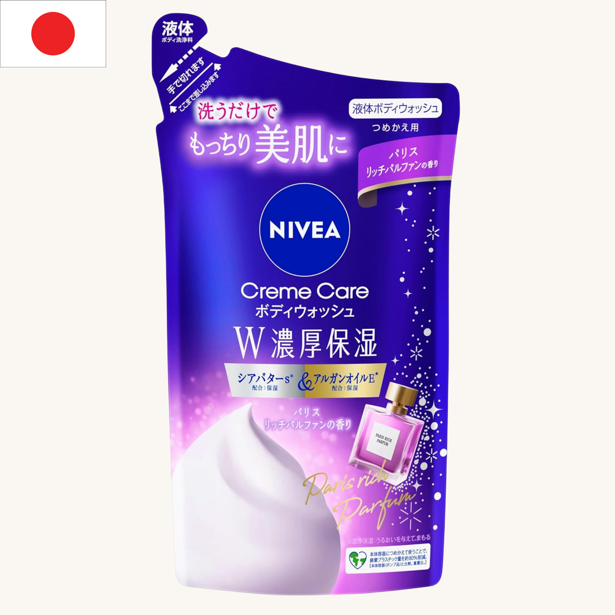 Nivea Japan - Cream Care Body Wash Paris Rich Parfum Refill (340ml)