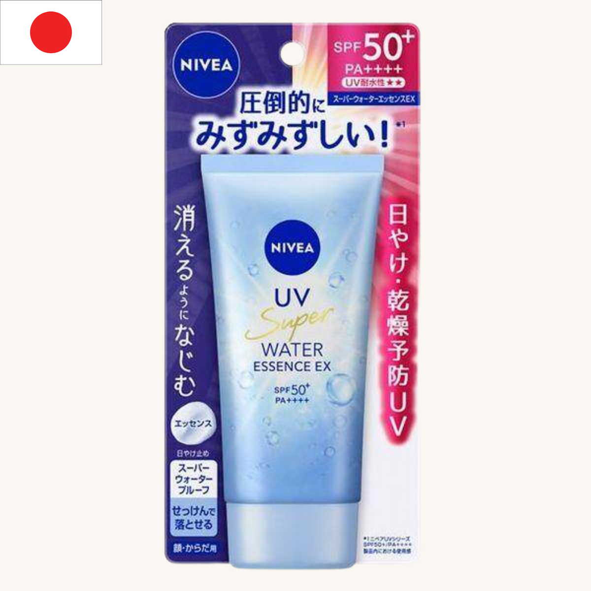 Nivea Japan - UV Super Water Essence EX SPF50+ PA++++ (80g)