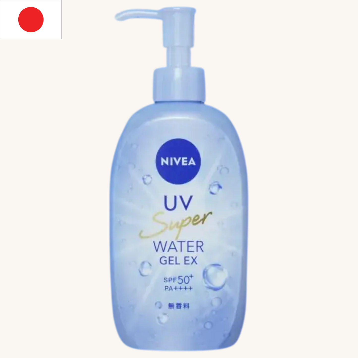 Nivea Japan - UV Super Water Gel EX Pump Fragrance Free SPF50+ PA++++ (270g)