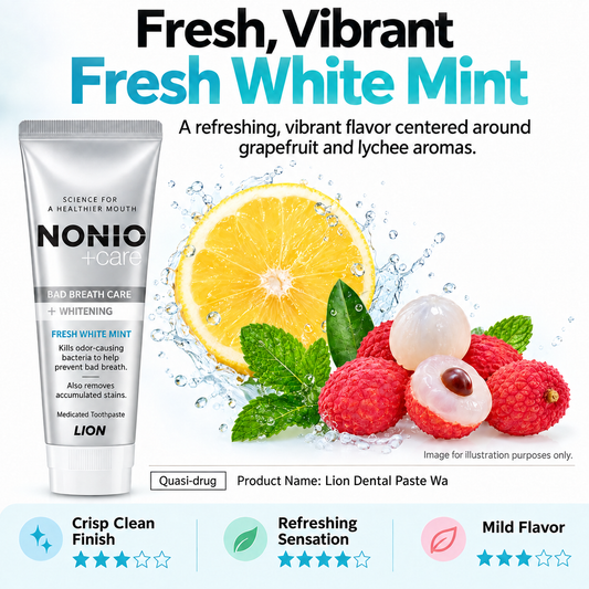 Lion - Nonio Fresh White Mint Whitening Toothpaste (130g)