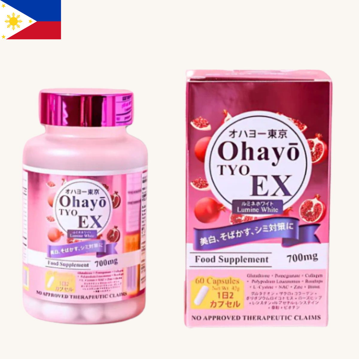 Ohayo TYO EX - Ohayo Tyo Ex Lumine White (60 Capsules)