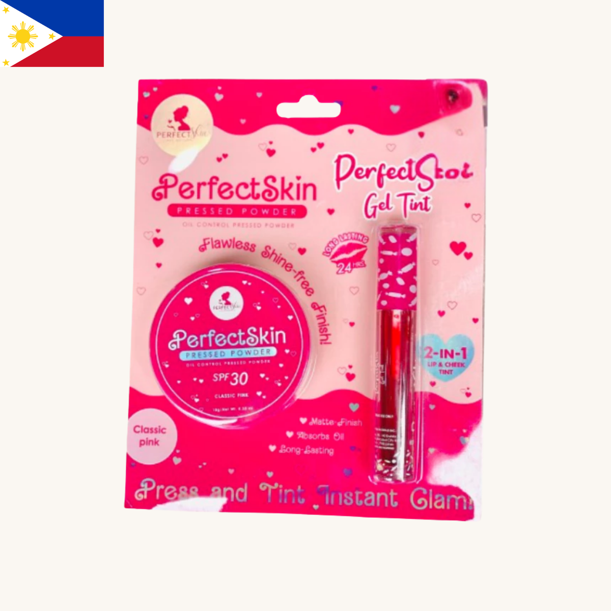 Perfect Skin - Pressed Powder SPF30 + 2 in 1 Gel Tint (Classic Pink )