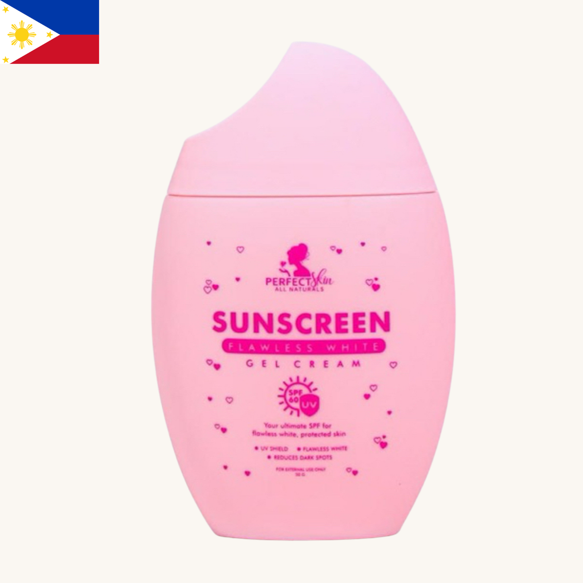 Perfect Skin - Sunscreen Flawless White Gel Cream SPF60 (50g)