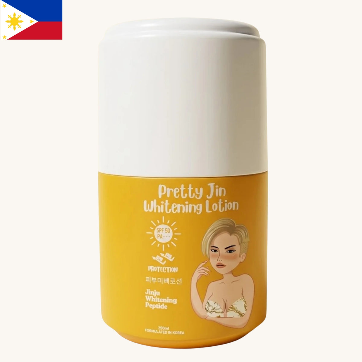 Pretty Jin - Whitening Lotion SPF50 PA+++ (250ml)