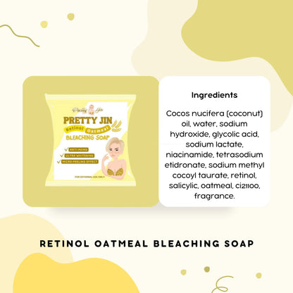 Pretty Jin - Retinol Oatmeal Bleaching Soap (70g)