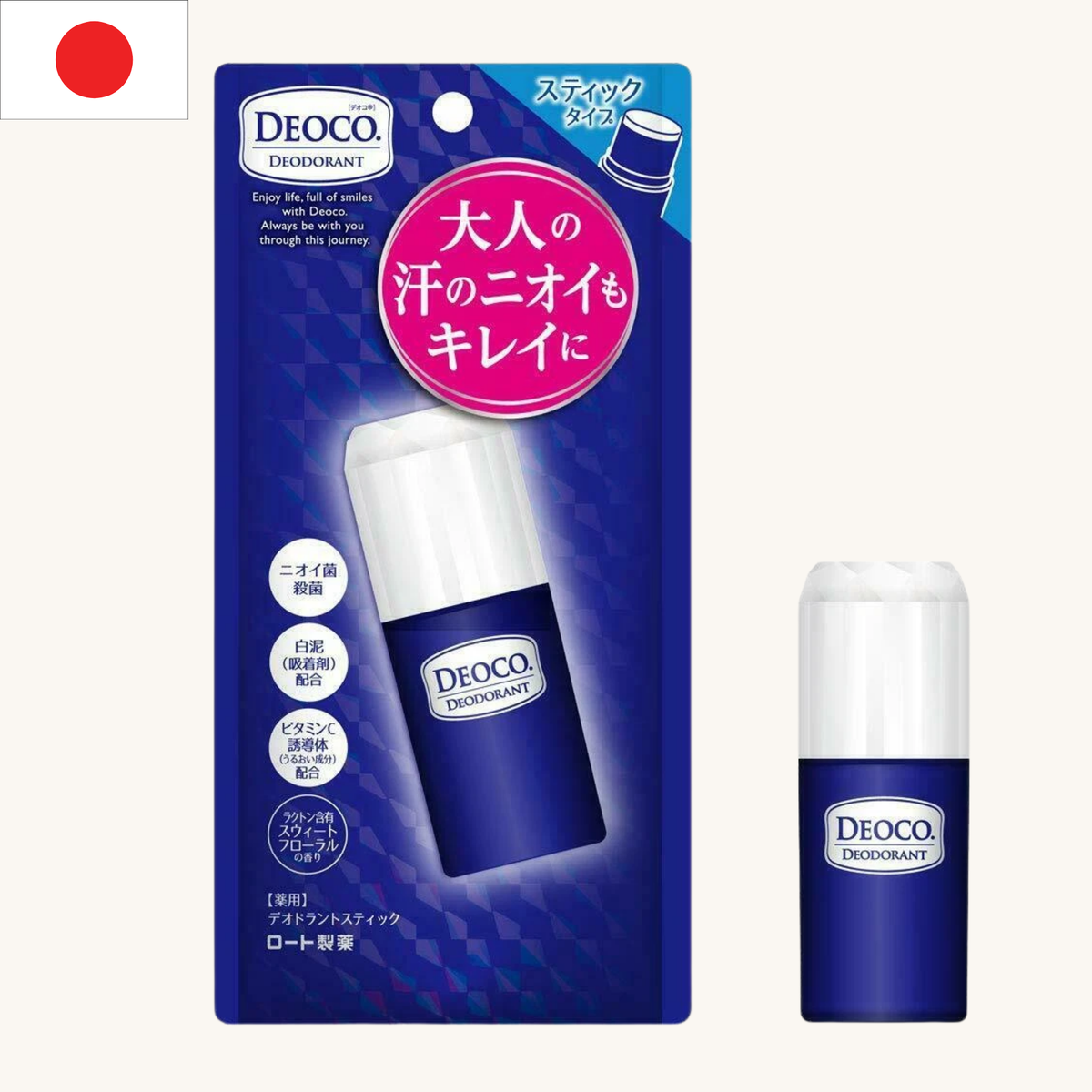 Rohto Mentholatum - Deoco Deodorant Stick (13g)