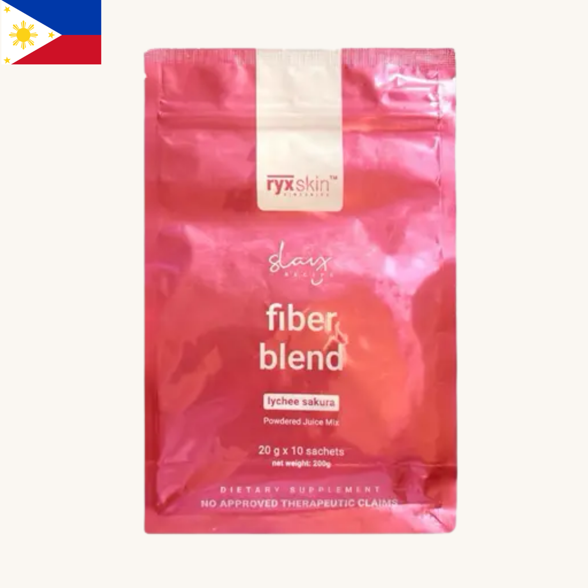 Ryx Skin - Fiber Blend Lychee Sakura Drink (10 x 20g)