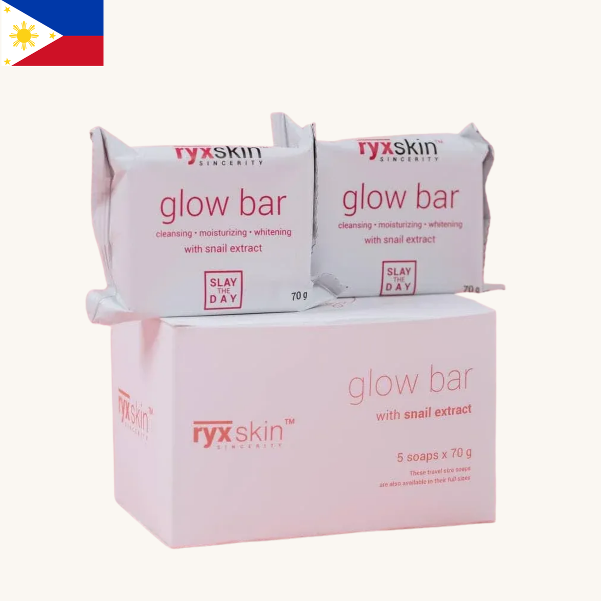 Ryx Skin - Glow Bar with Snail Extract (5 x 70g)