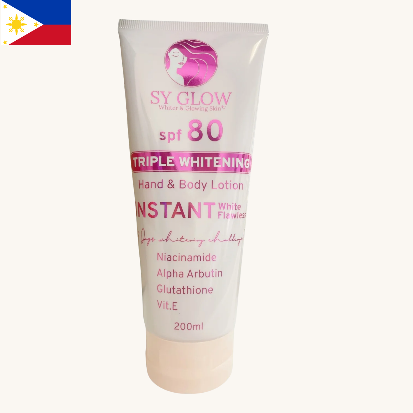 SY Glow - Triple Whitening Hand and Body Lotion SPF80 (250ml)