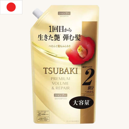 Shiseido - Tsubaki Premium Volume & Repair Shampoo Refill (600ml)