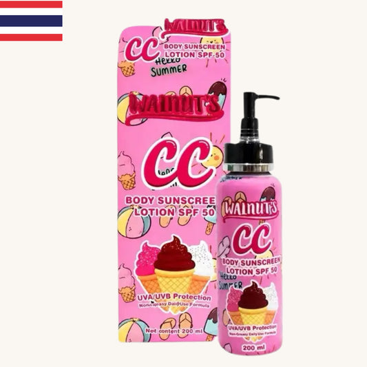 Walnut’s CC - Waterproof Brightening Body Lotion SPF50 Pink (200ml)
