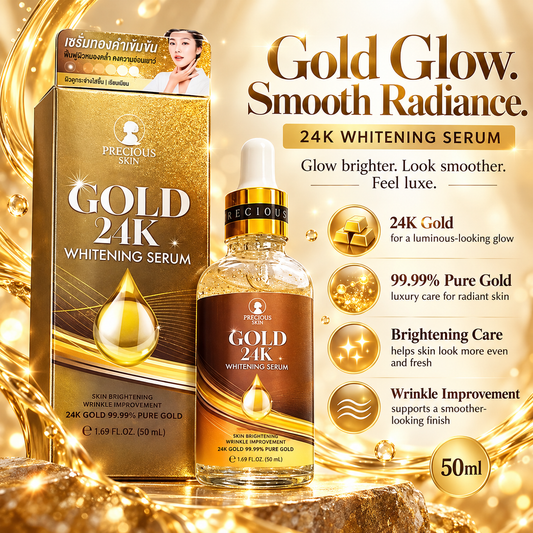 Precious Skin - Gold 24K Whitening and Wrinkle Improvement Serum (50ml)