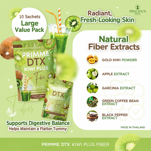 Precious Skin - Primme DTX Kiwi Plus Fiber Powdered Drink (10 x 20g)