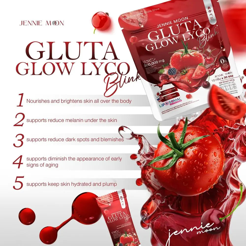 Jennie Moon - Gluta Glow Lyco Drink Powder (30 Sachets)