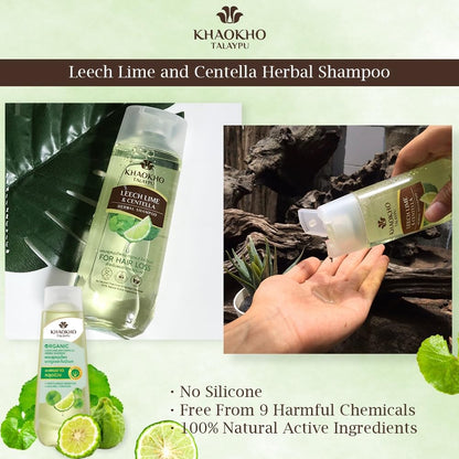 Khaokho - Anti Hair Loss Leech Lime & Centella Herbal Shampoo (280ml)