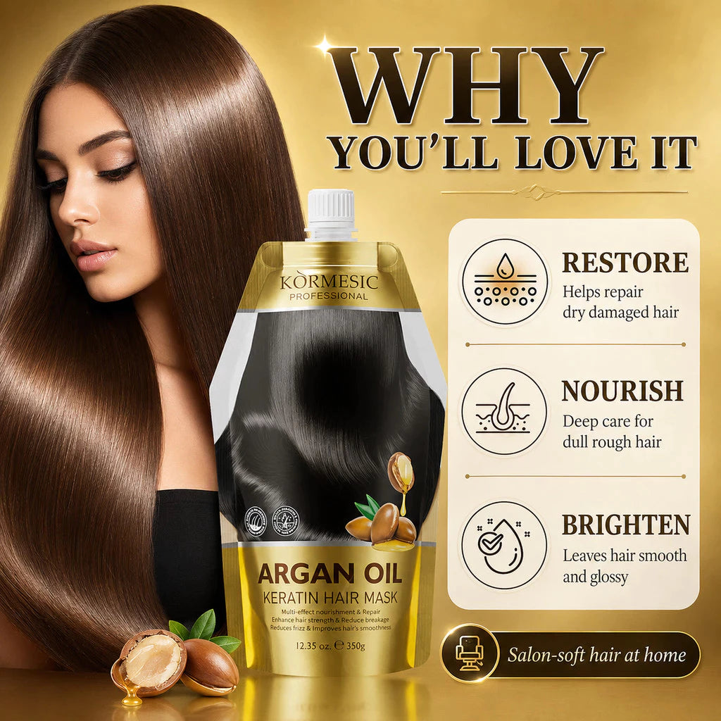 Kormesic - Argan Oil &  Botox Keratin Hair Mask Set (2x350g)