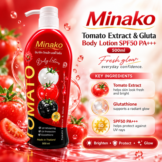 Minako - Tomato Extract & Gluta Body Lotion SPF50 PA+++ (500ml)