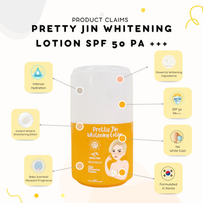 Pretty Jin - Whitening Lotion SPF50 PA+++ (250ml)