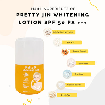 Pretty Jin - Whitening Lotion SPF50 PA+++ (250ml)