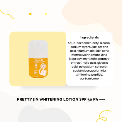 Pretty Jin - Whitening Lotion SPF50 PA+++ (250ml)