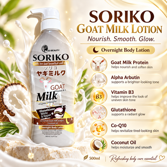 Soriko - Goat Milk Alpha Arbutin Lotion (500ml)