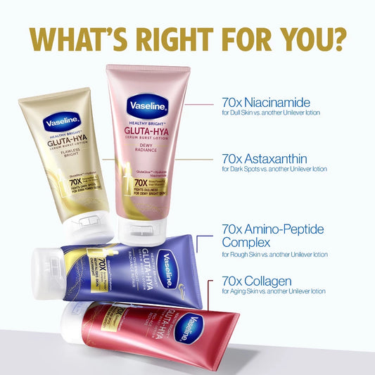 Vaseline - Gluta Hya Flawless Bright (Glow) Serum Burst Lotion (300ml)