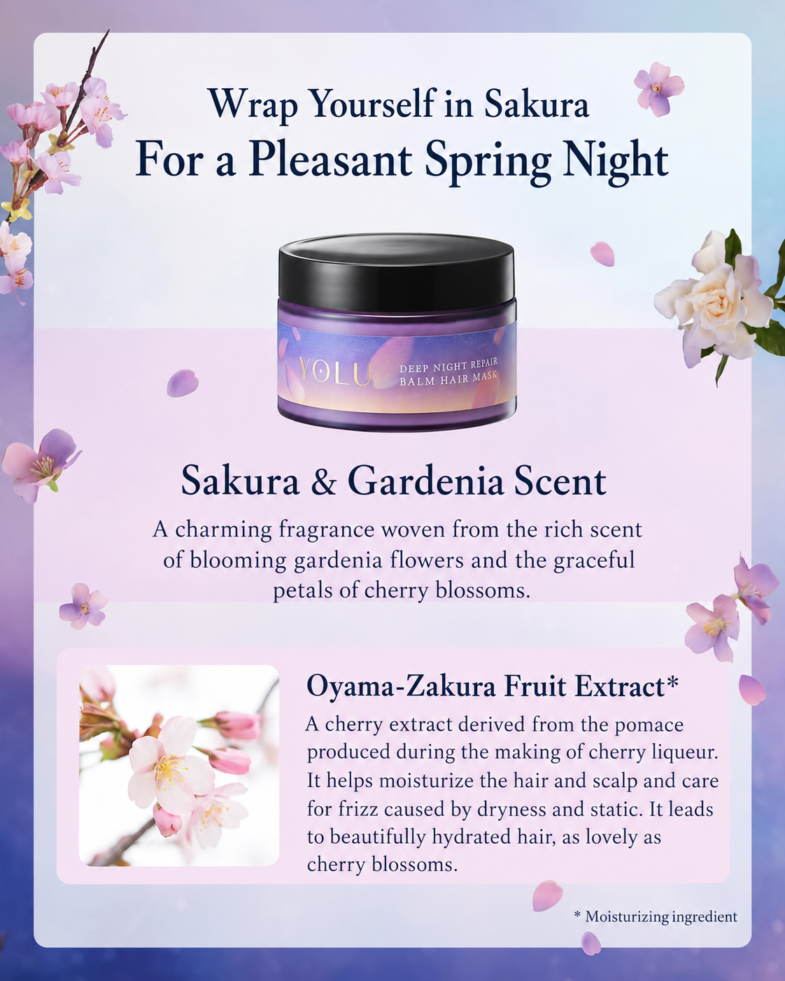 Yolu - Deep Night Repair Balm Hair Mask (145g)